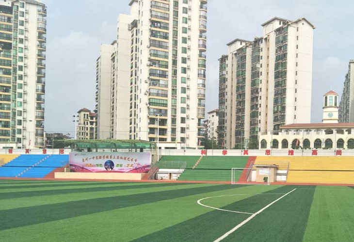 广东省惠州市第一中学人造草足球场