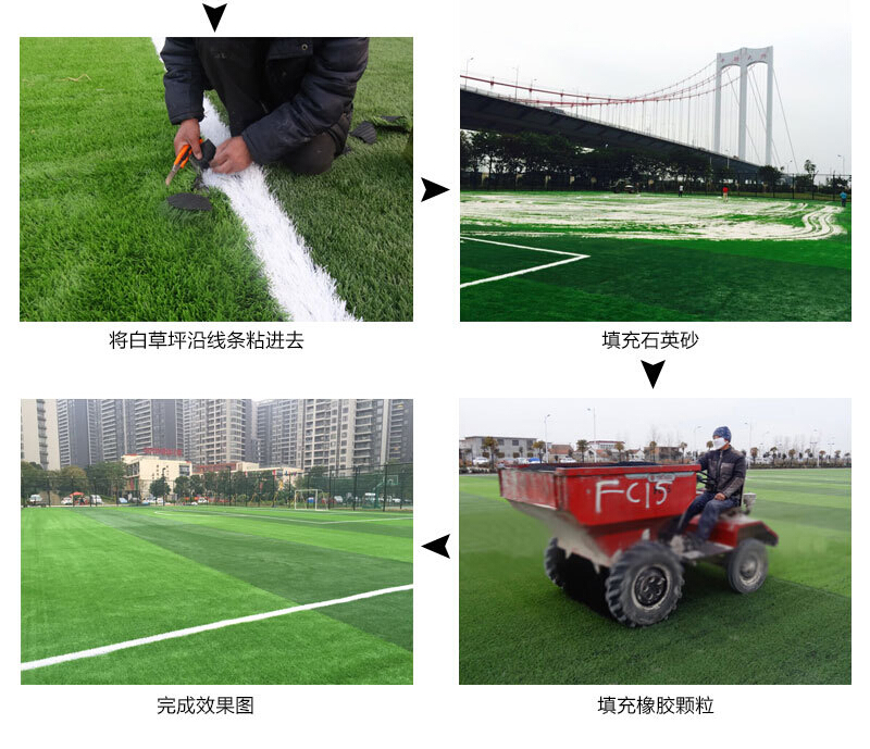 人造草足球场施工流程